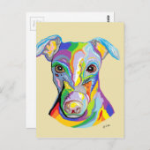 グレイハウンド ポストカード (正面/裏面)