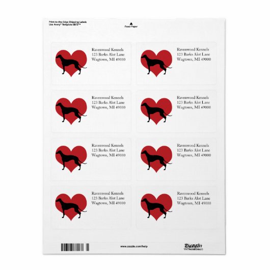 グレイハウンド ラベル (フルシート)