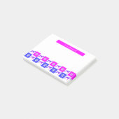 グレイハウンド/ラーチャードッグ&ポーホットピンク&ブルー ポストイット (アングル)