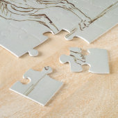 グレイハウンド、残っている直面(紙のペン及びインク) ジグソーパズル (側面)