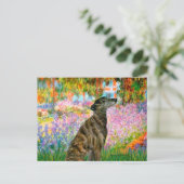 グレイハウンド(br2) – ガーデン ポストカード (スタンド正面)