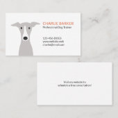 グレイハウンド | Greyhoundイタリアン |ウィペット |かわいい犬 名刺 (正面/裏面)