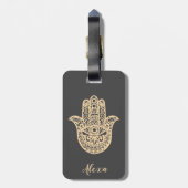 グレイパーソナライズされたグググググググググッドラッギフトhamsa hall ラゲッジタグ (裏面縦)