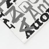 グレイパーソナライズされたシェード名前をカスタムするコラージュ フリースブランケット (角)