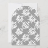 グレイビクトリアンダマスクウェディング招待状 招待状 (裏面)