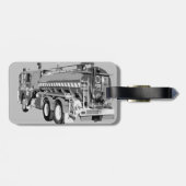 グレイファイアトラック絵を描油、ラゲージタグ ラゲッジタグ (裏面横)