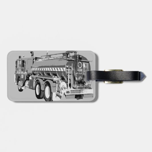 グレイファイアトラック絵を描油、ラゲージタグ ラゲッジタグ (裏面横)