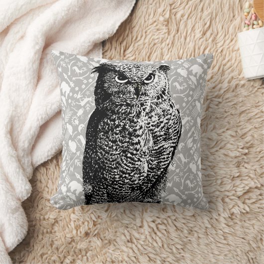 グレイフクロウ熊の鹿の矢印パターン新生児少年 クッション (ブランケット)