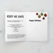 グレイフット猫レスキューSanta Capesホリデーカード シーズンカード (内部)