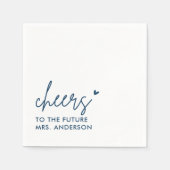 グレイフューチャー夫人モダンブライダルシャワー スタンダードカクテルナプキン (正面)