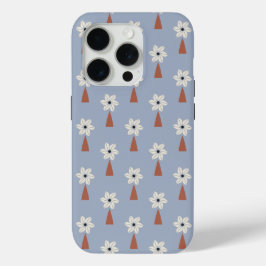 グレイフラワーフィールド iPhone 15 PROケース