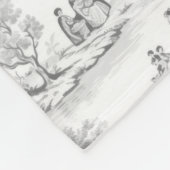 グレイフランスのスタイルトイレデジュウロマンチックエレガント フリースブランケット (角)