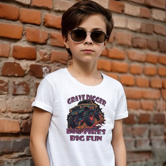 グレイブディガー、ビッグタイヤビッグモンスタートラック Tシャツ
