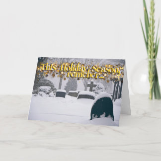 グレイブホリデーカードの氷のグリップ 招待状