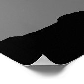 グレイブラックポップ・アートのアートリーダーシップウルフハウリング ポスター (角)