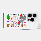 グレイプードル クリスマス #3 iPhone 14 Pro ケース (裏面横)