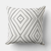 グレイホワイトモダンシンプルスクエア クッション (正面)