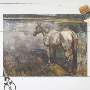 グレイホース川のデコペ絵画ージを見下ろす 薄葉紙