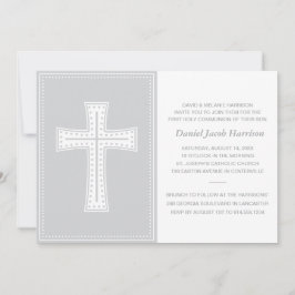 グレイボーイズファーストコミュニオン 招待状