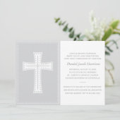 グレイボーイズファーストコミュニオン 招待状 (スタンド正面)