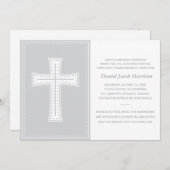 グレイボーイズファーストコミュニオン 招待状 (正面/裏面)