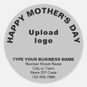 グレイマザーズデイビジネスラウンドステッカー ラウンドシール (正面)