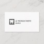 グレイミニマルホワイトティース歯科アポイントメント 名刺 (正面)