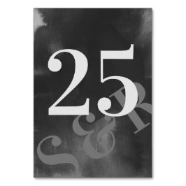 グレイモダンアートビッグはっきりしたモノグラムシンプル結婚ズ テーブルナンバー