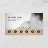 グレイモダンエレガントゴールデンマッサージセラピスト ロイヤリティカード (正面)