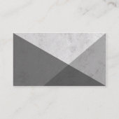 グレイモダンエレガントストーン幾何学コンサルタント 名刺 (裏面)