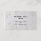 グレイモダンエレガントストーン幾何学コンサルタント 名刺 (正面)