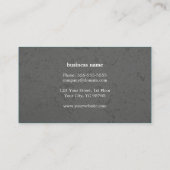 グレイモダンエレガントストーン・モノグラム・コンサルタント 名刺 (裏面)