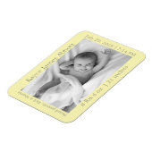 グレイモダンオンパステルイエローベビー発表 マグネット (左側)