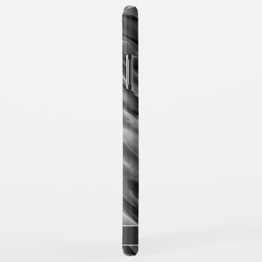 グレイモダンサテンプリント |モノグラムまたは名前 Case-Mate iPhoneケース (裏面/右)