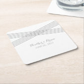 グレイモダンデコ紙コースター スクエアペーパーコースター (アングル)