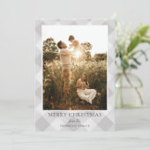 グレイモダンプライド写真クリスマスホリデーカード シーズンカード (スタンド正面)