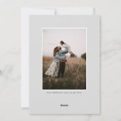 グレイモダンプライド写真クリスマスホリデーカード シーズンカード (裏面)