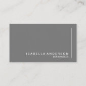 グレイモダンミニマルプロフェッショナル 名刺 (正面)