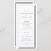 グレイモダン結婚の服務式ミニマル主義者 プログラム (正面/裏面)