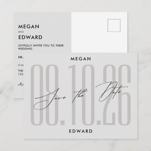 グレイモダン結婚ズ ポストカード (正面/裏面)