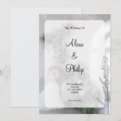 グレイモダン結婚ズ 招待状 (正面/裏面)