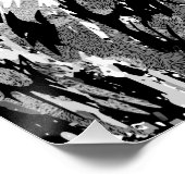 グレイライオンポートレートスケッチ – ライオンポスタープリント ポスター (コーナー)