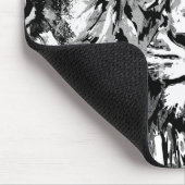 グレイライオンマウスパッド – ライオンヘッドポートレートスケッチ マウスパッド (コーナー)