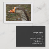 グレイラグスワン縁どグースクロス 名刺 (正面/裏面)