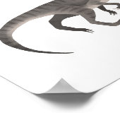 グレイラプター恐竜キッズルームポスター ポスター (角)