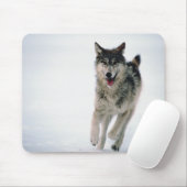 グレイランニングウルフ マウスパッド (マウス)
