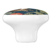 グレイリスWilliam Morrisスタイル右向き セラミックノブ (側面)