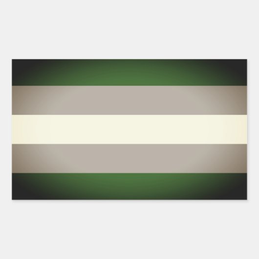 グレイロマンチックプライド 長方形シール (正面)