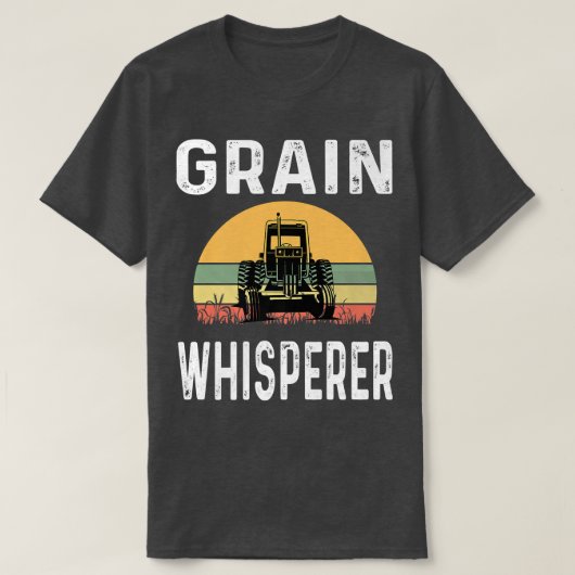 グレインウィスペラー農家農業小麦トラクターレトロ Tシャツ (デザイン正面)