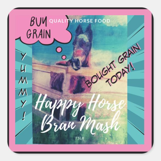 グレイン買スウィートJamie漫画スタイル スクエアシール (正面)